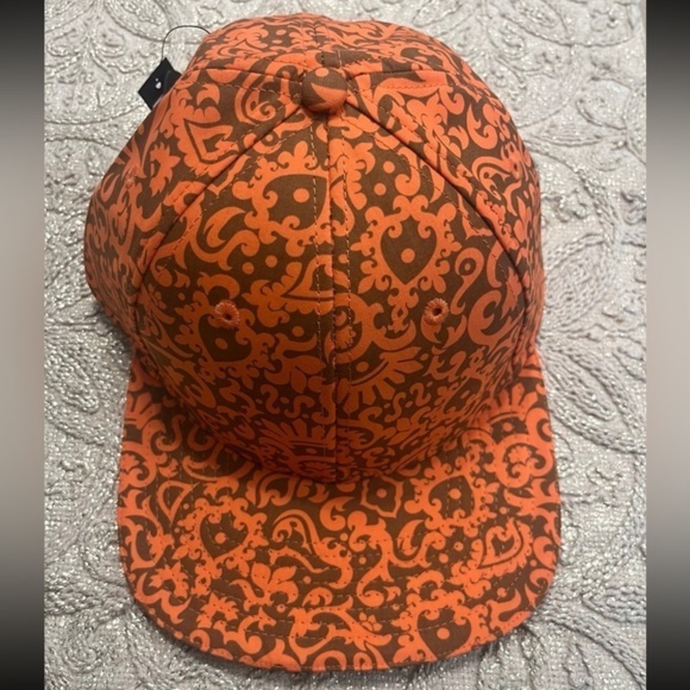 Marc Jacob’s Orange Brown Flat Hat Orange Brown Stylish